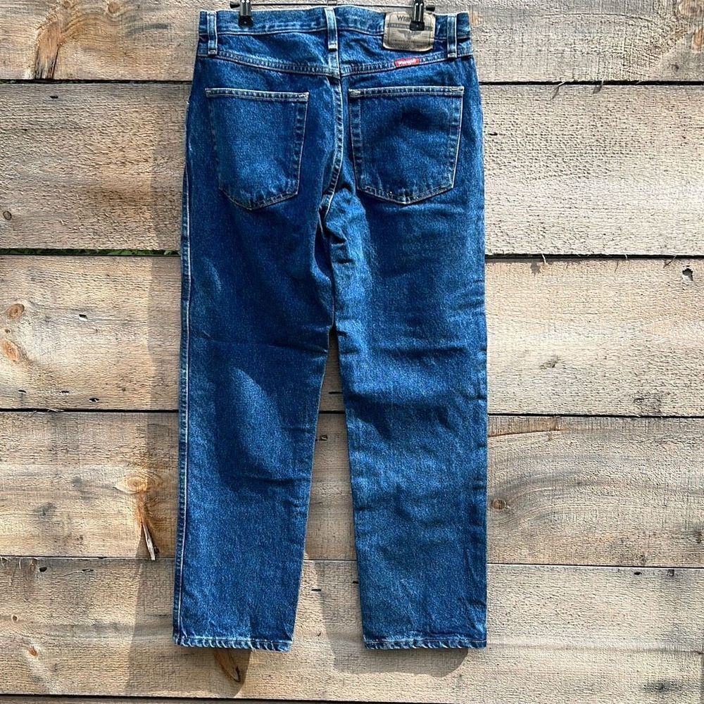 Wrangler Men's Five Star Premium Straight Leg Jeans Dark Stone Wash Size 32x29 - Picture 4 of 6